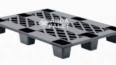 80×120 Delikli İç İçe Geçen Siyah Plastik Palet