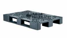 80×120 Delikli Gri Plastik Palet