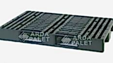 80×120 Delikli Siyah Plastik Palet